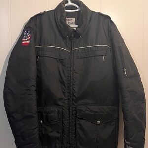 Tour Rider Mens M Black Waterproof Rain Snow Winter Jacket Made In Idaho S0180.9
